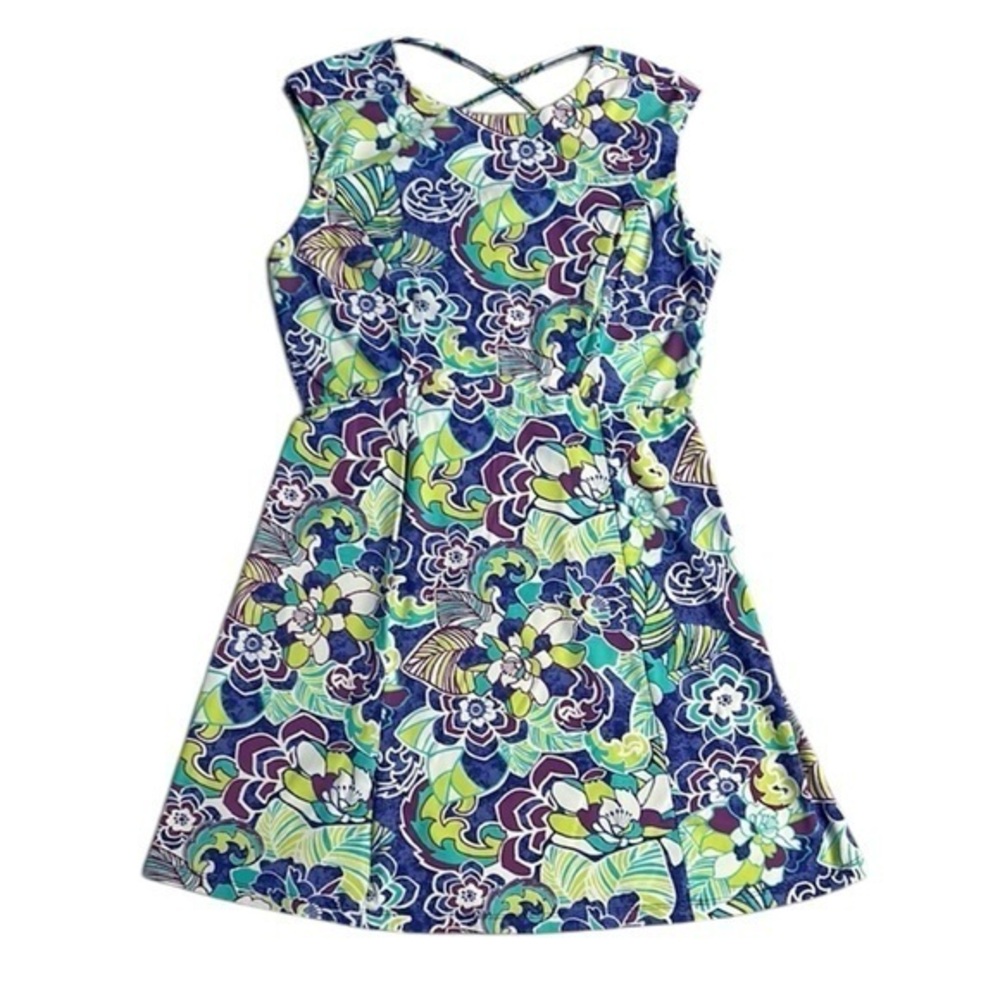 Title Nine Floral Sleeveless Dress size medium